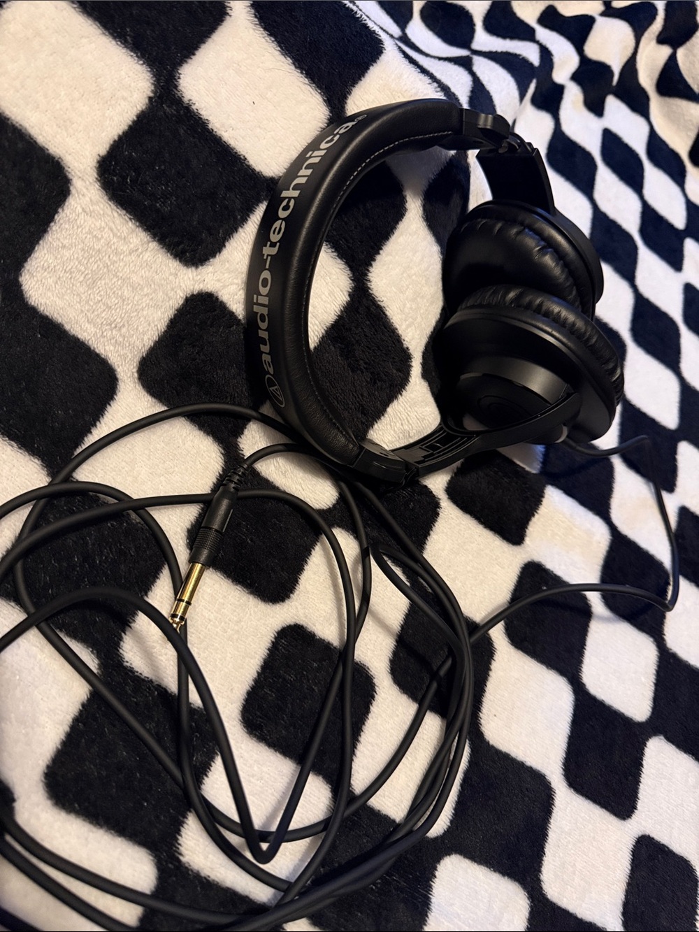 Audio-Technica Black Over-Ear Wired Headphones with Adapter